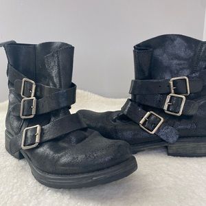 Steve Madden Colony black Moto Boot